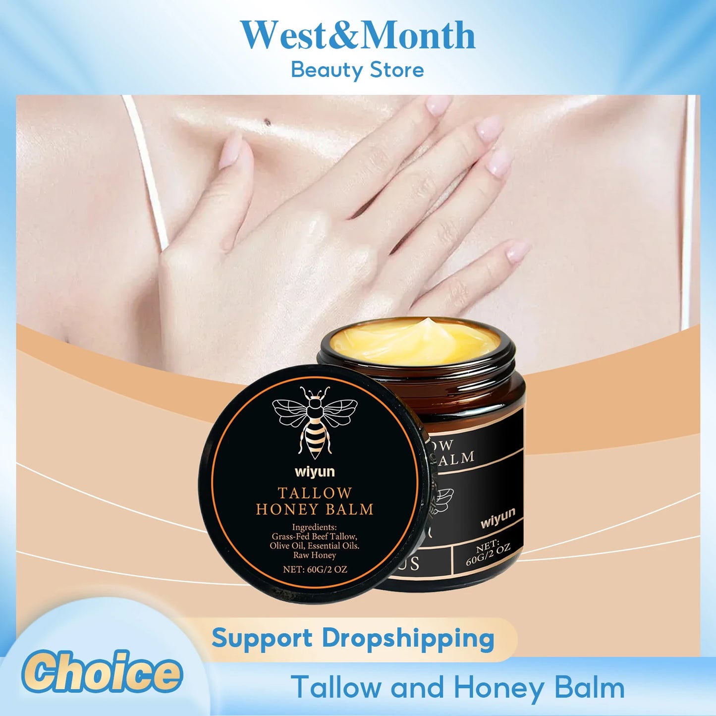 Anti-Aging Beef Tallow Cream – Lifts, Firms & Brightens Skin, Fights Sagging & Dark Spots