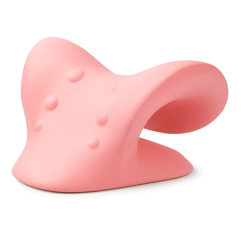 Neck and Shoulder Traction Pillow – Cervical Spine Stretcher for Pain Relief, Muscle Relaxation & Posture Correction