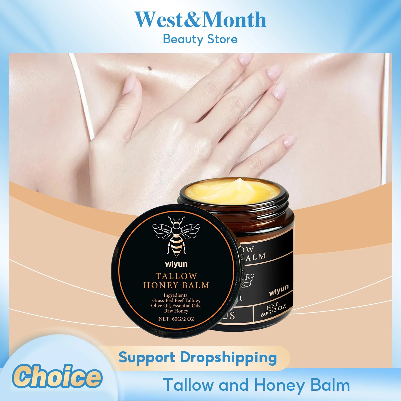 Anti-Aging Beef Tallow Cream – Lifts, Firms & Brightens Skin, Fights Sagging & Dark Spots