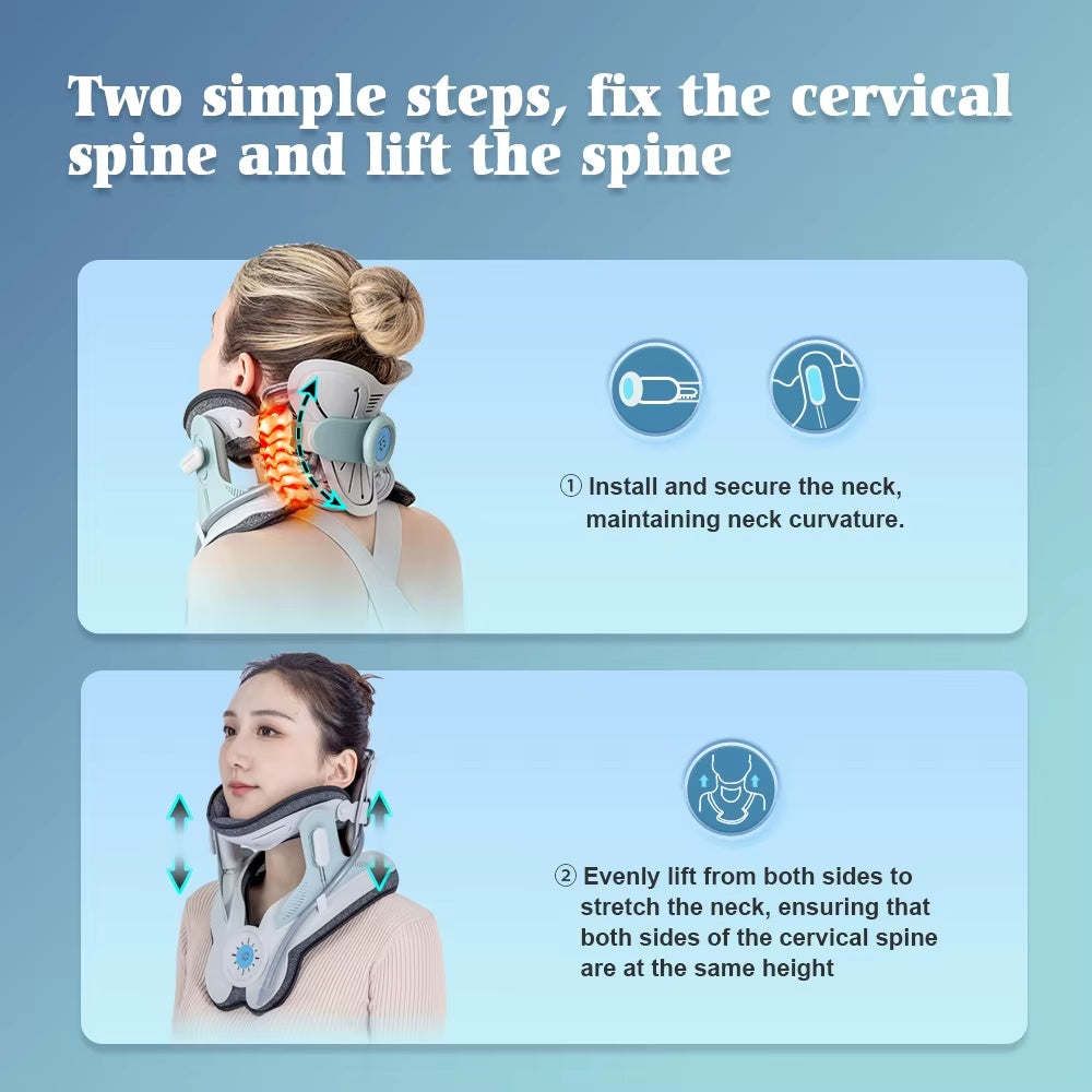 Neck and Shoulder Relaxer – Chiropractic Cervical Traction Pillow for Posture Correction & Tension Relief