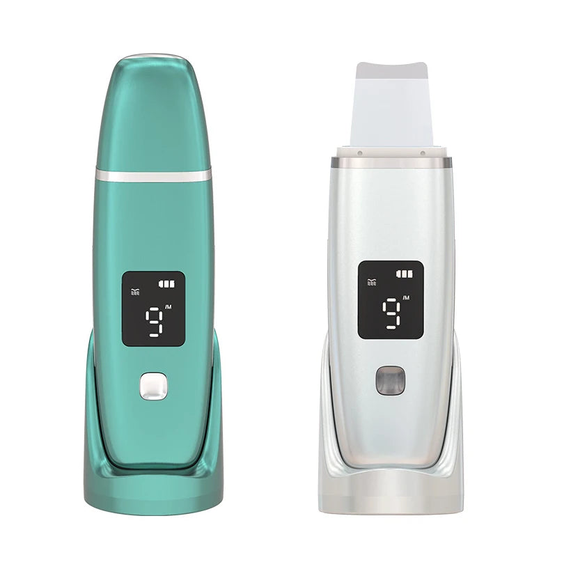 Ultrasonic Face Scrubber & EMS Facial Lifting Device – Deep Cleaning, Pore Removal & Skin Tightening
